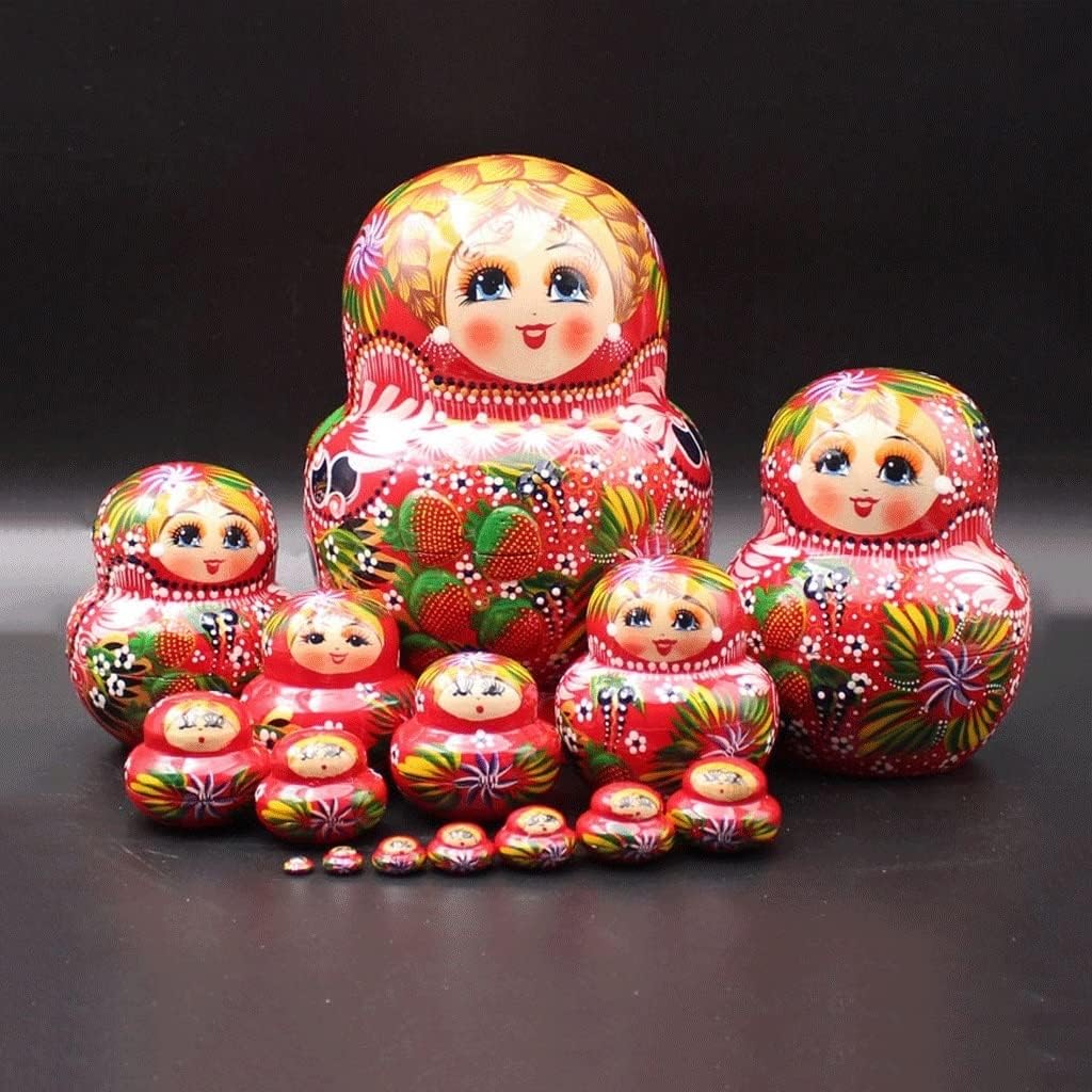 ロシア雑貨特大サンタの起き上がりこぼしボボワ作マトリョーシカ